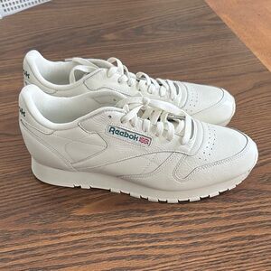 Reebok Off-White Leather Sneakers